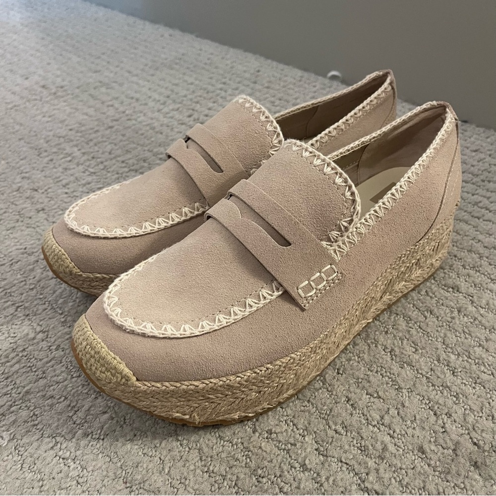 Dolce Vita Women's Tan Loafers with Espadrille Sole